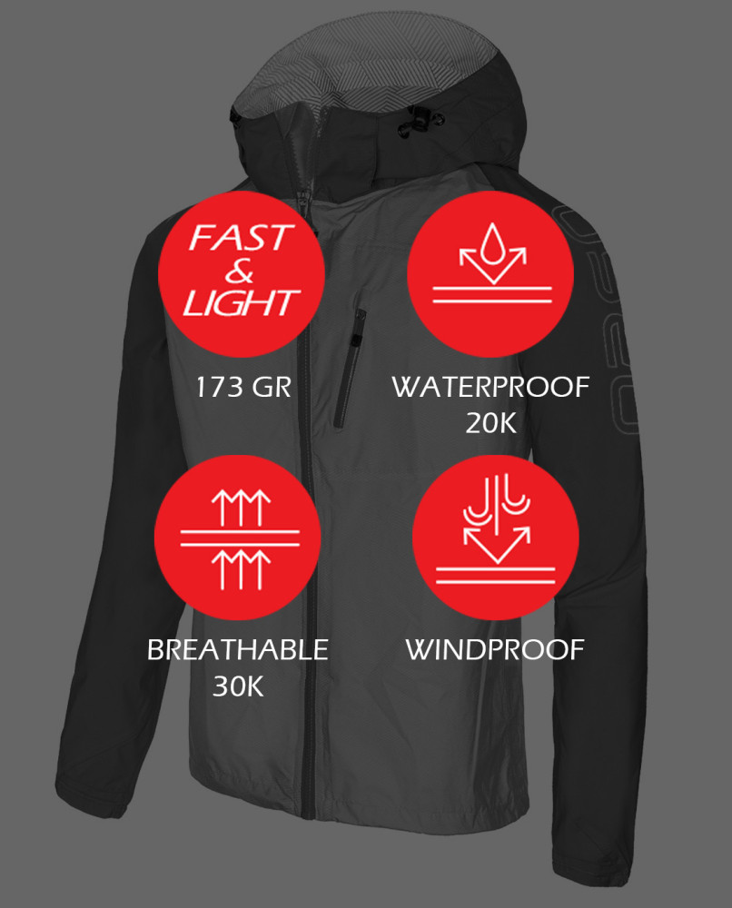 O2 Waterproof Trail Jacket 30k